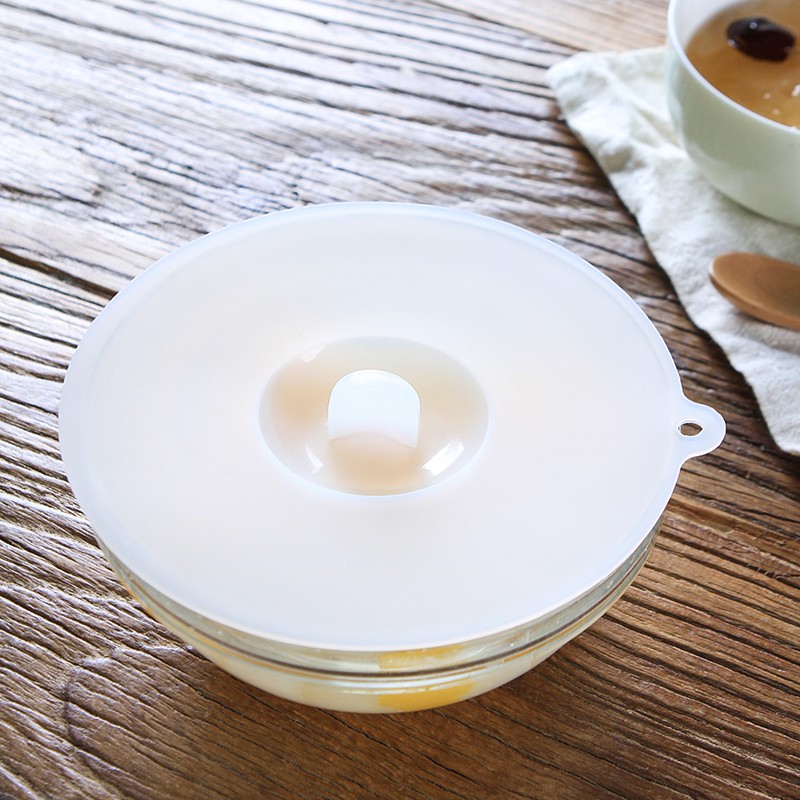 菲特美莱硅胶杯盖密封盖多用盖杯子盖保鲜圆形碗盖硅胶保鲜膜 中号 直径12厘米