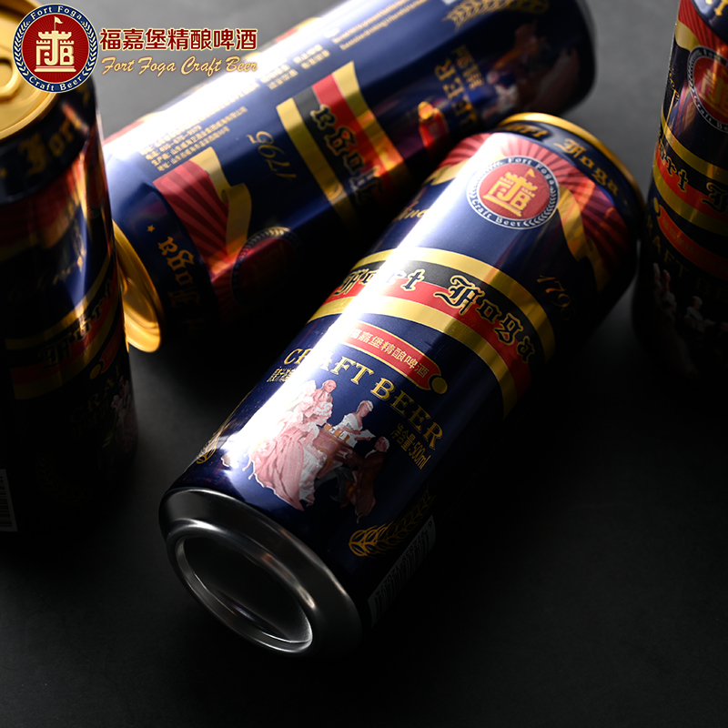 福嘉堡青岛福嘉堡精酿啤酒德式风味小麦白啤酒箱装送礼佳品 500mL 12罐 商超装