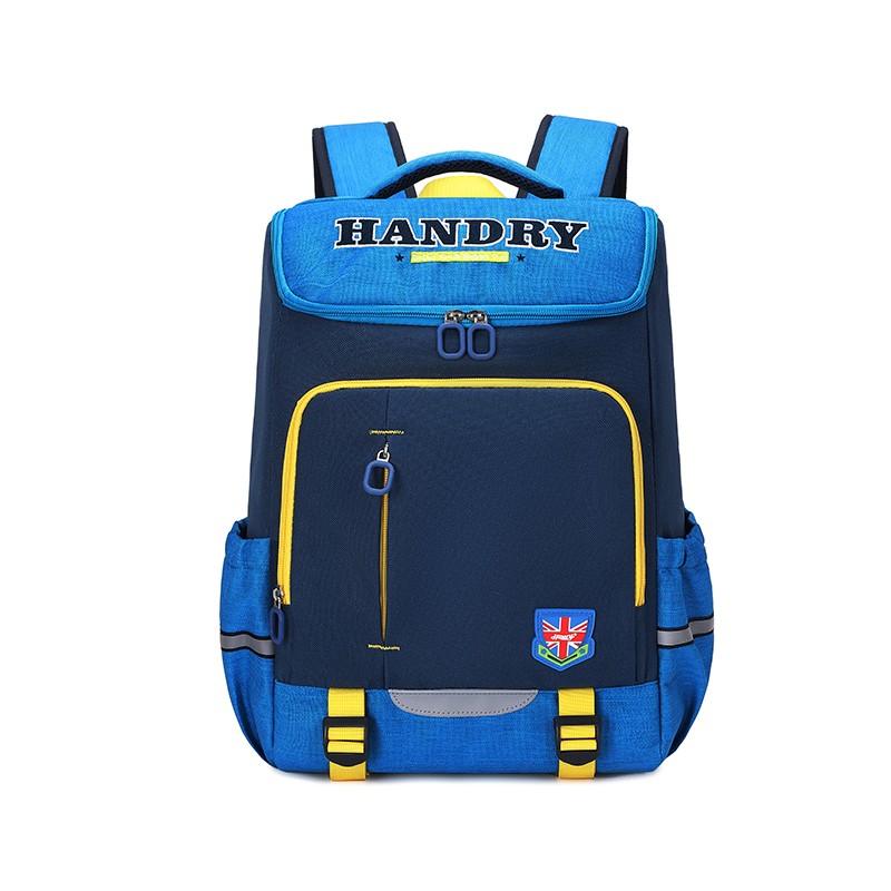 亨得利新款小学生书包3-4年级儿童减负男孩背包女童包 6812天蓝