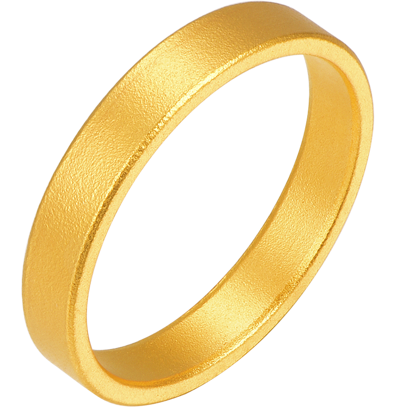 航民首飾黃金戒指足金999古法平安無事實(shí)心戒XYH0672工費(fèi)140元/件 3.85g 16號(hào)