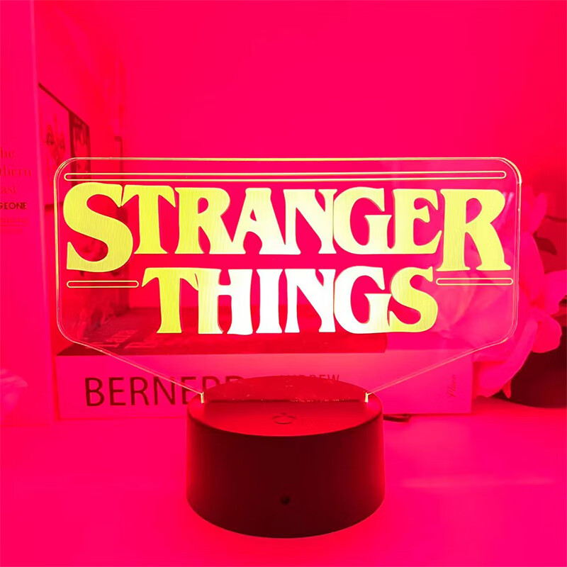 vieruodis怪奇物语周边卡通strangen things系列3d夜灯创意模型双用