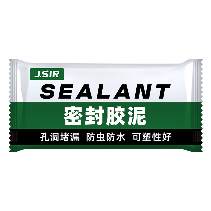 查询JSir密封胶泥空调孔补墙缝洞橡皮泥堵孔眼封堵泥防老鼠封堵泥巴防水橡皮泥10包装100030025936历史价格