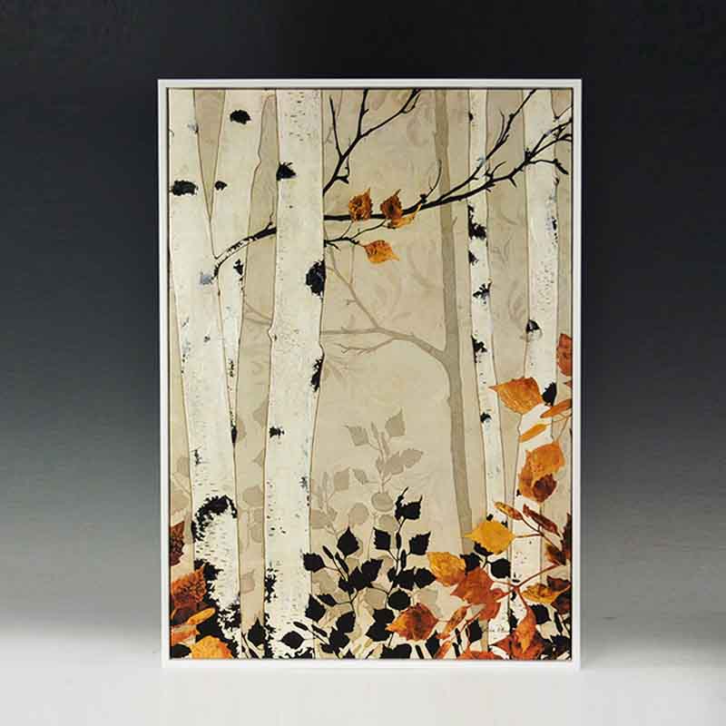 红泥坊现代简约客厅装饰画创意玄关装饰画轻奢装修家居喷绘画麋鹿风景