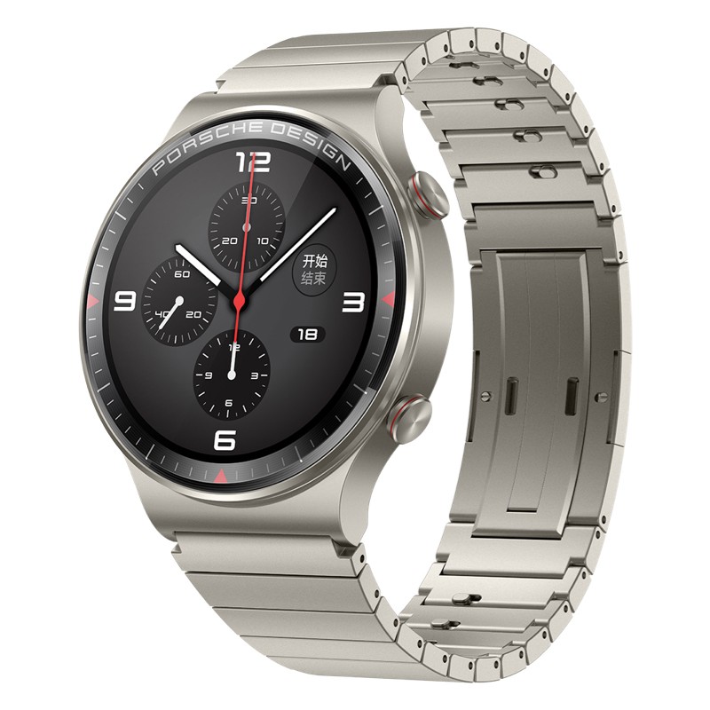 HUAWEI WATCH GT 2 保时捷设计款 华为手表 运动智能手表 两周续航/蓝牙通话/蓝宝石镜面 双表带 46mm灰