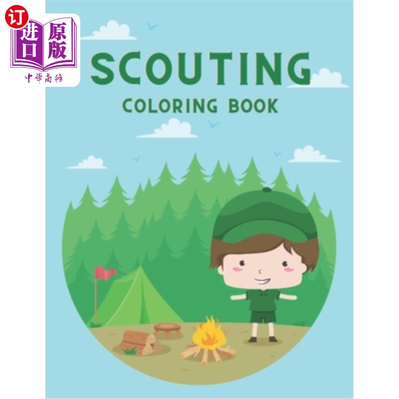 【中商海外直订】scouting coloring book: great gift for .