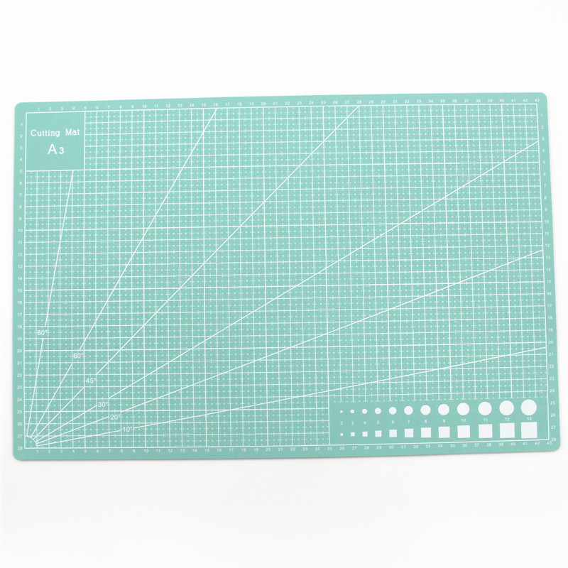 垫板a3切割板泥工板彩色多色雕刻垫板手工垫板书写戒介刀垫板 青色