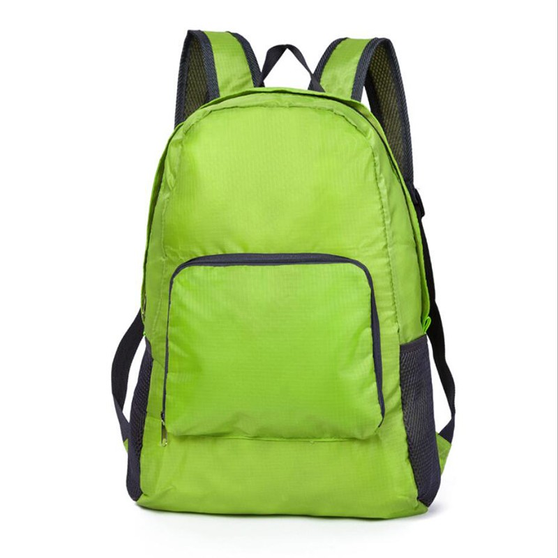惠益 双肩包 户外轻便折叠电脑包 可手提可双肩包防泼水背包大容量旅行包短途行李袋 果绿