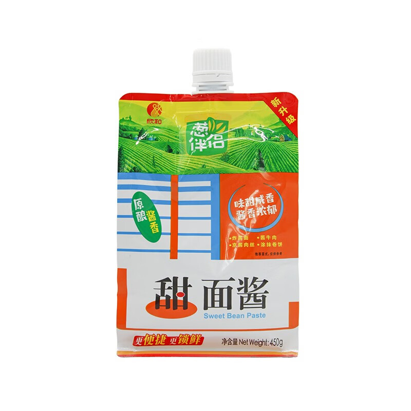 欣和( shinho)葱伴侣袋装甜面酱加嘴装0%添加色素/黄原胶 葱伴侣袋装