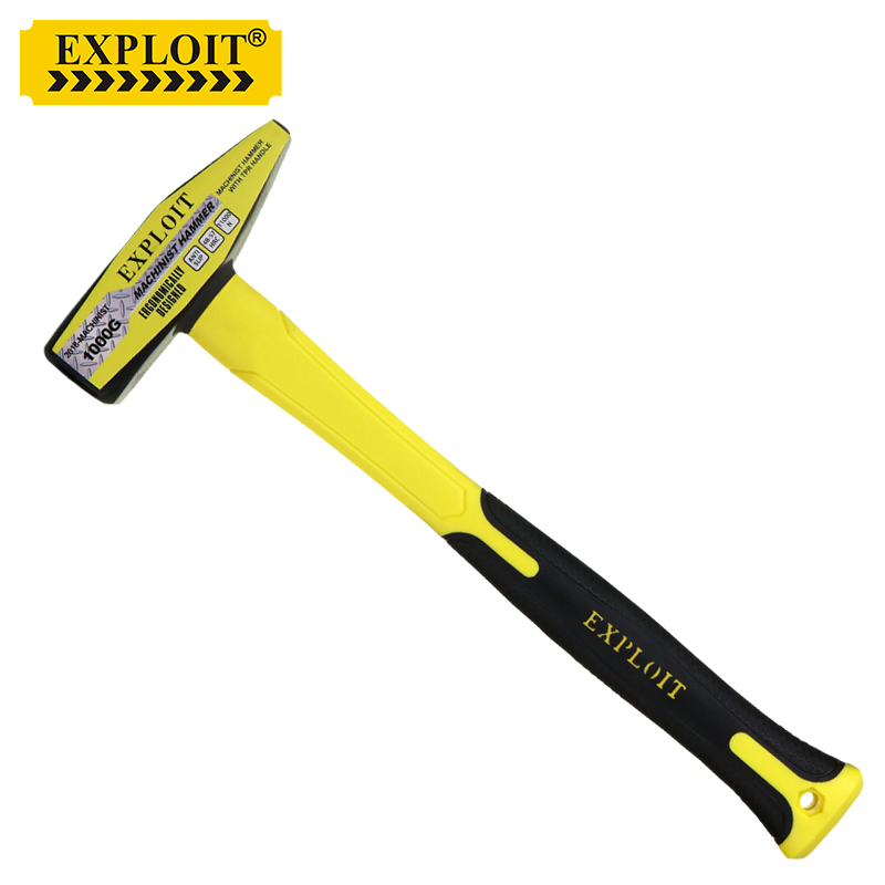 开拓(exploit) 汽车钣金锤钳工锤子鸭嘴锤防震纤维柄 锤头重1kg