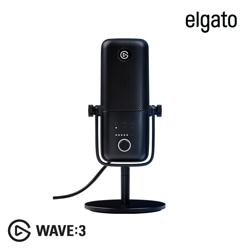 海盗船发布 Elgato Wave:3 电容麦克风:为内容创作者设计