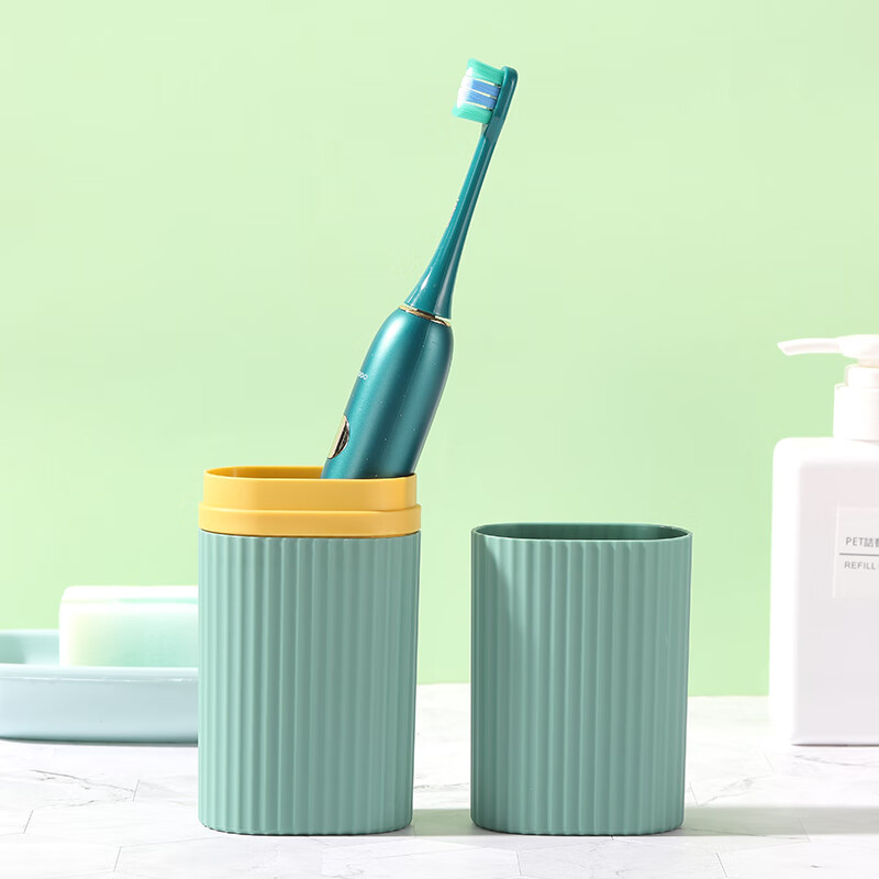 力博得（Lebooo）电动牙刷通用便携盒 旅行出差牙刷收纳盒 和风 新绿
