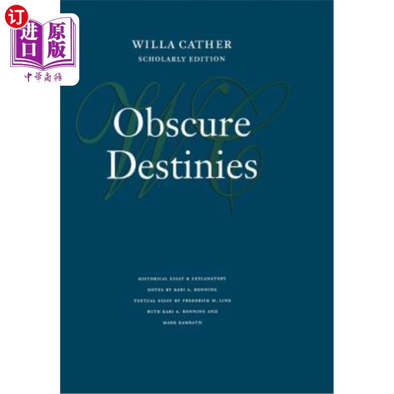 海外直订obscure destinies 晦涩的命运