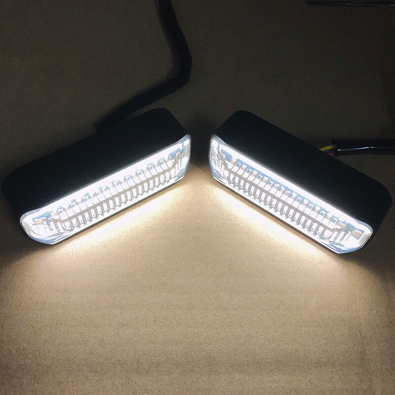 曼影(manying)适用电动车转向灯加装009改装led灯流水12v高亮日行灯转