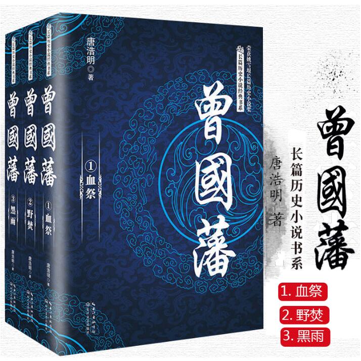 曾国藩 唐浩明晚清三部曲之一 血祭 野焚 黑雨套装全3册套装 长篇历史