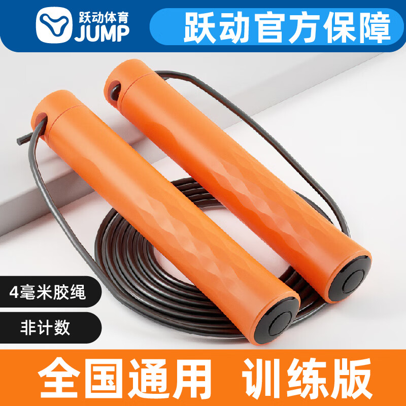 躍動(dòng)中考跳繩考試專(zhuān)用海南初中生體育學(xué)生中考計數繩體測專(zhuān)業(yè)繩子 全國通用訓練版-【4mm】