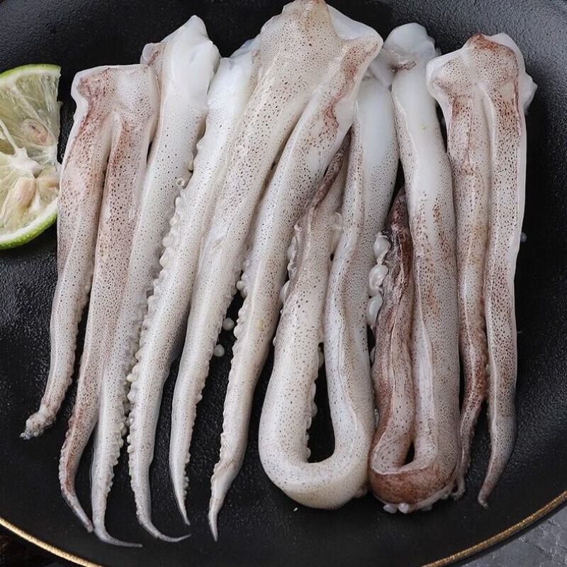 鱿鱼须鲜冻鱿鱼须鱿鱼爪袋装  生鲜 海鲜水产 元切现冻鱿鱼须1斤装