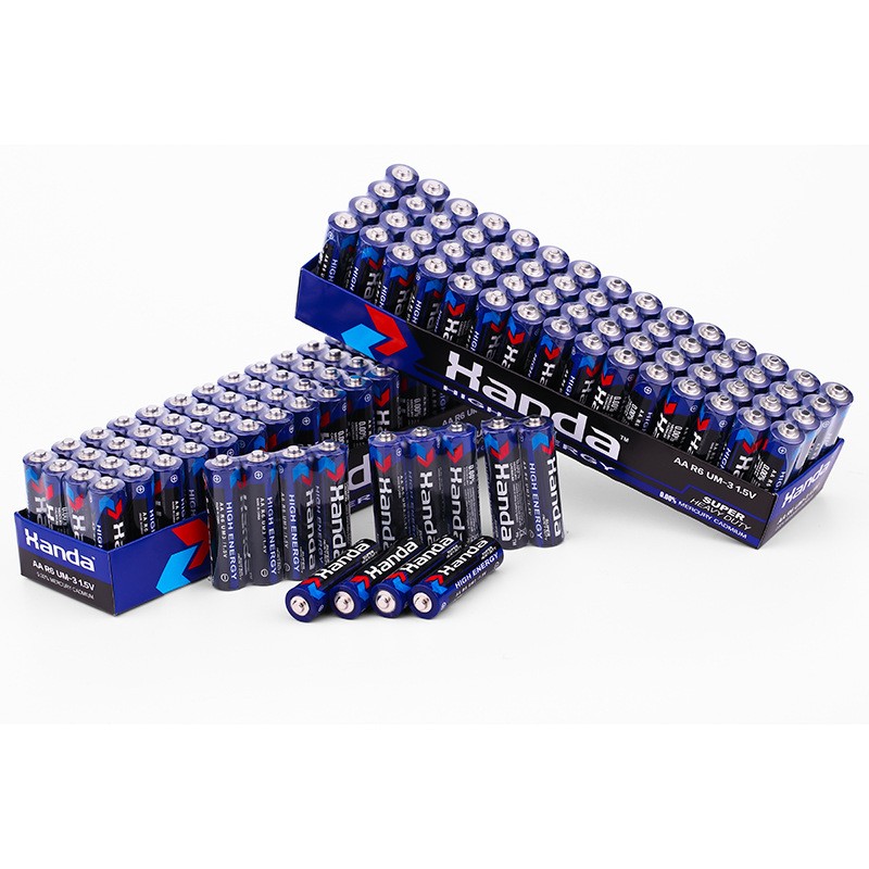 久唤电池 40颗 5号7号电池 aa五号碳性锌锰1.5v儿童玩具普通r6干电池批发 20颗五号+20颗七号电池主堆款