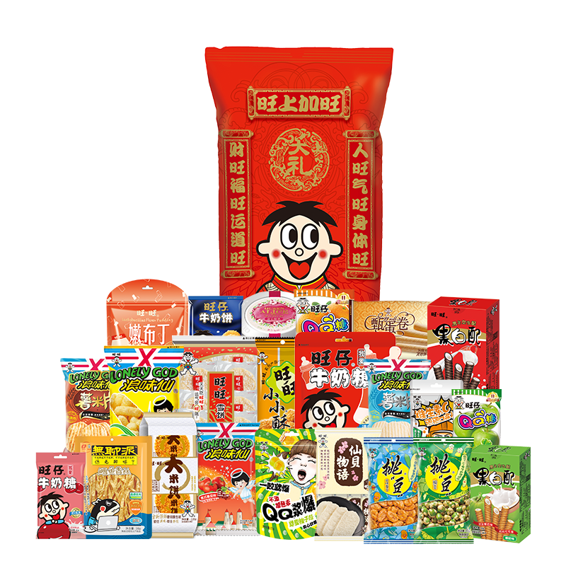 旺旺 旺仔巨型大礼包2.8kg 31包囤货零食新年礼物巨型零食大礼包 【年节版】31包2.8kg