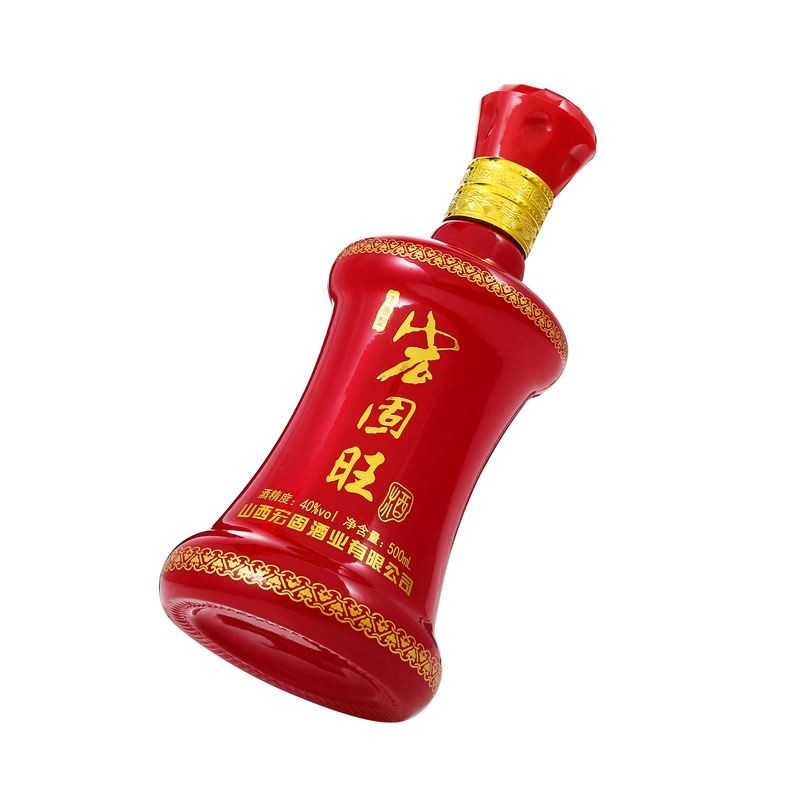 宏固旺 山西清香型白酒 40度口感绵柔粮食酒 蓝色经典礼盒装 二锅头