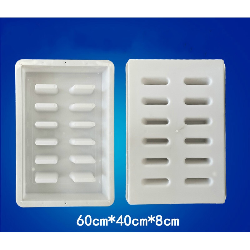 OEMG井蓋模具60x40x8水溝蓋板塑料模具 下水道井蓋水溝排水板 水泥排