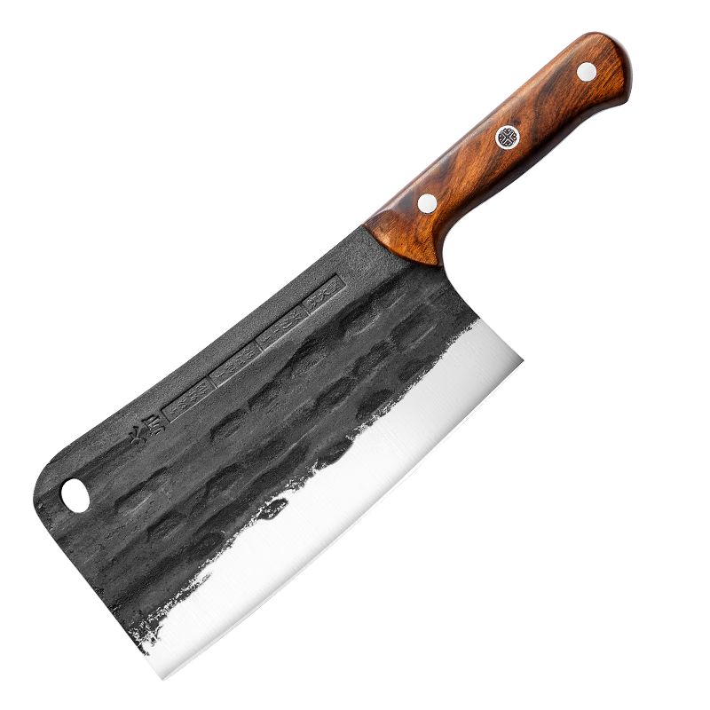 炊大皇真手工锻打古法砍骨刀不锈钢锋利家用锻造锻打刀厨师斩切两用刀