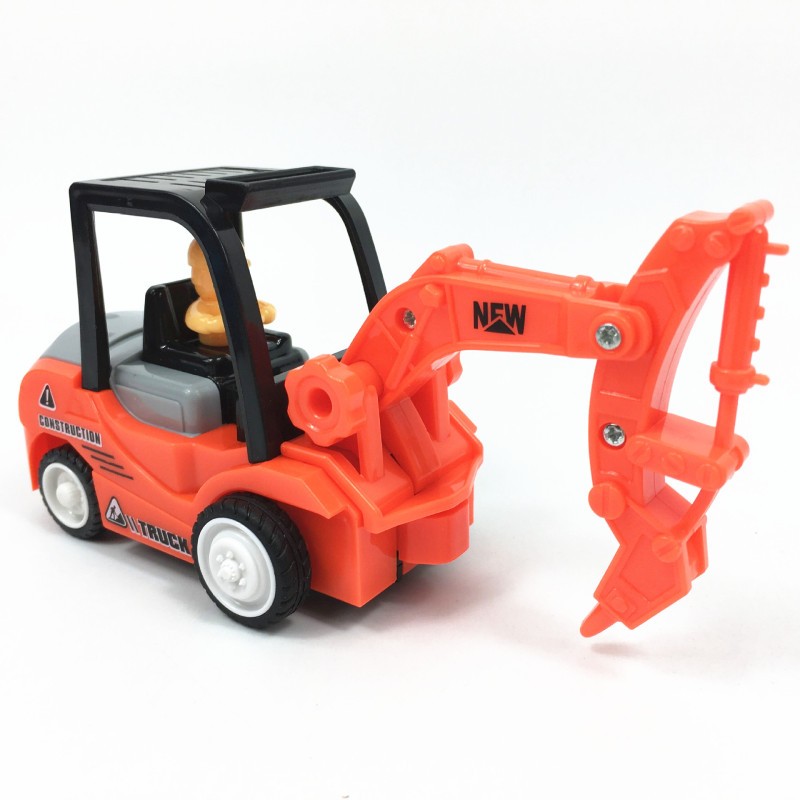 惯性工程车回力车玩具车四驱工程车挖掘机推土机装载机压路机男女孩回力玩具 碎石机随机1辆