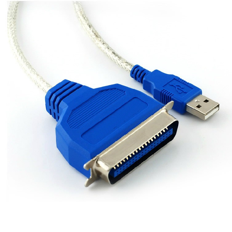 舒昂并口转usb打印线36针数据线usb转ieee1284打印机连接线1.5米 线1.