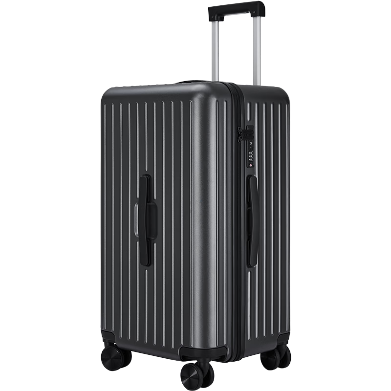 卡拉羊云朵箱大容量魔方体行李箱20英寸可登机男女拉杆箱CX8119钛金灰