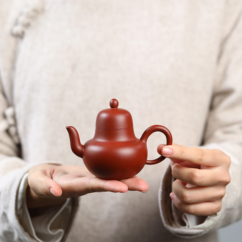 煜釜 宜兴紫砂壶纯手工原矿大红袍思亭壶家用小容量功夫泡茶壶茶具单