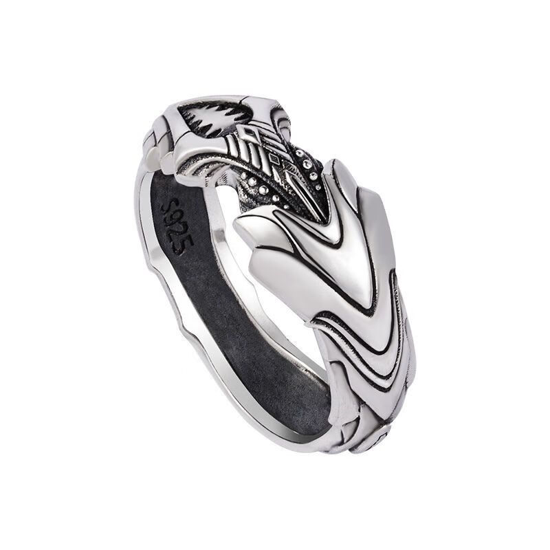 创京懿选吞噬星空戒指罗峰周边陨墨星呼延博空间戒指国动漫指环925银