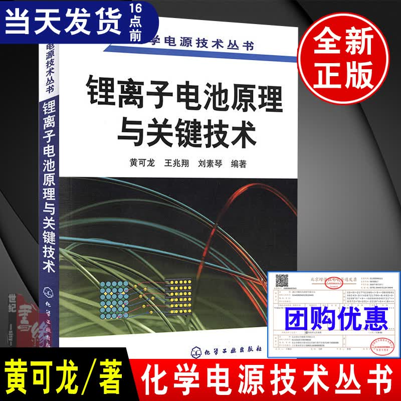正版 锂离子电池原理关键技术制造工艺原理与应用电池组设计手册书籍锂元素正负极三元材料解析电解质物理化学基础科学与技术生产