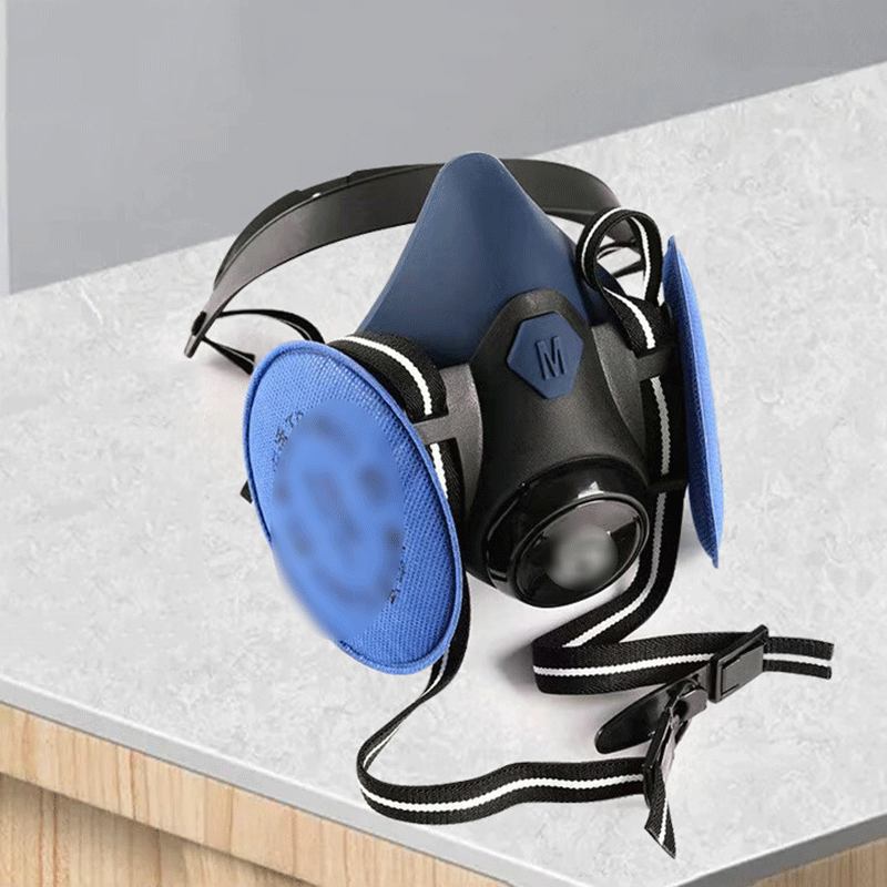 KN100防尘口罩自吸过滤式呼吸防尘面罩粉尘电焊化工业活性炭面罩 防尘口罩