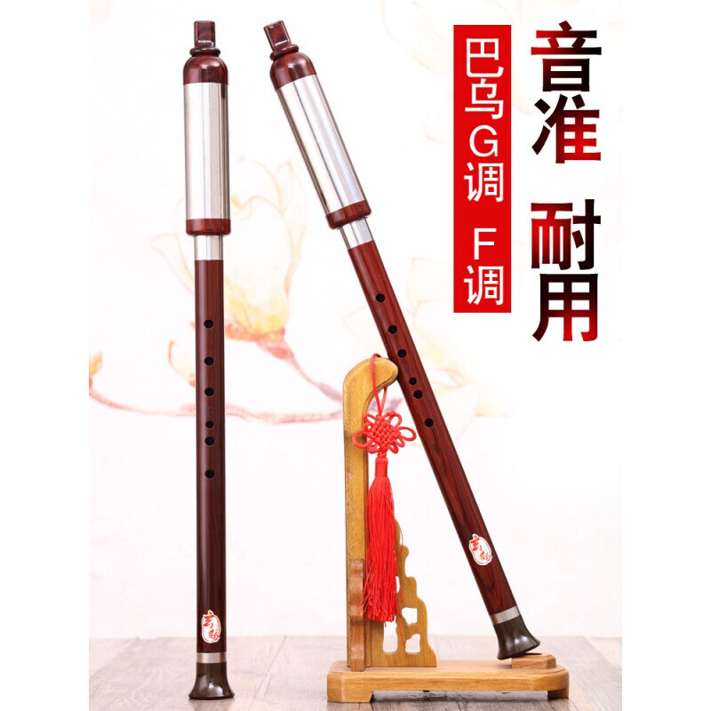 巴乌竖吹红木单管竖吹横吹巴乌乐器g调f调小学生成人云南演奏 g调