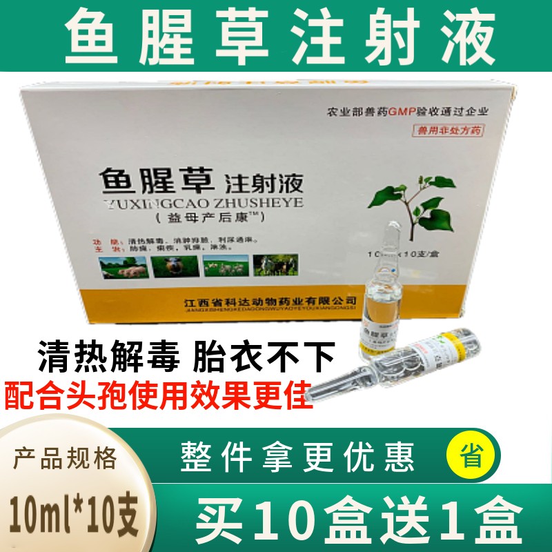 迅销 鱼腥草注射液兽用益母产后康兽药猪牛羊狗猫产前产后消炎排脓针猪药胎衣不下 10ml*10支 10盒价（发11盒）使用感如何?
