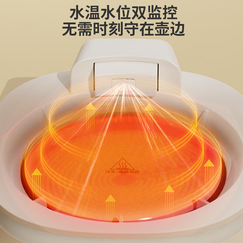 利仁(Liven)烧水壶全玻璃全自动养生壶0金属0硅胶0塑料0拼接壶身柔声炖煮电热水壶煮茶壶花茶壶多功能电水壶 【0胶水】全玻璃壶身+柔声煮 1.2L