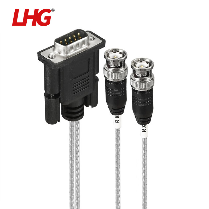 lhg e1线缆db9针串口转2*bnc或l9两兆头2m路由器模块测试线中继电缆 2