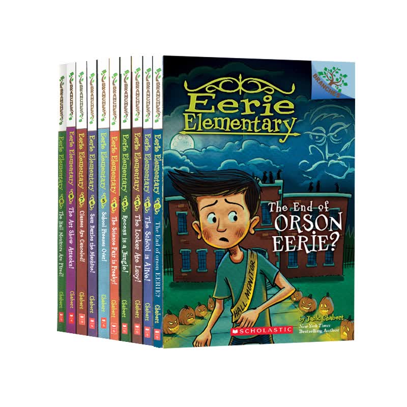 学乐大树桥梁章节书10册套装EERIE ELEMENTARY怪诞小学英文原版Scholastic