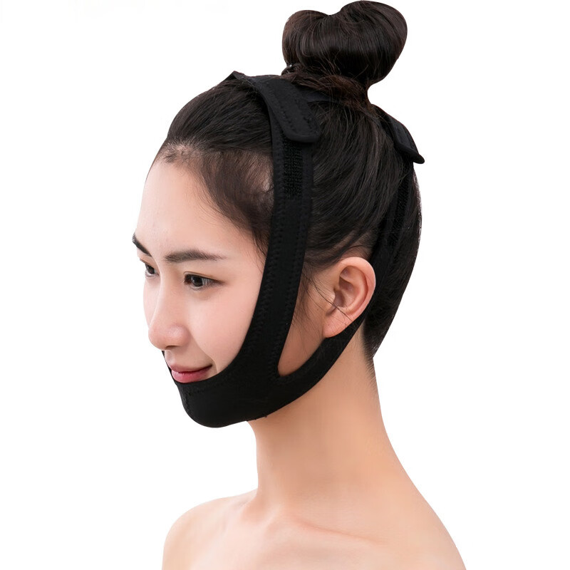 下巴脱臼固定带矫正后缩止鼾带防收瘦赘肉神器下颚套绷带下颌托带