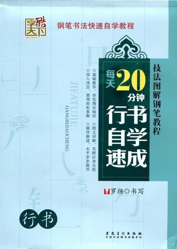 正版! 每天20分钟行书自学速成 9787539848310 罗扬书写 安徽美术出版