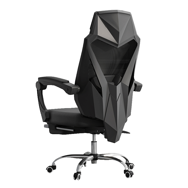 黑白调(Hbada)HDNY132-干练 电脑椅电竞椅办公椅子老板椅人体工学椅靠背家用可躺旋转 黑色标准款