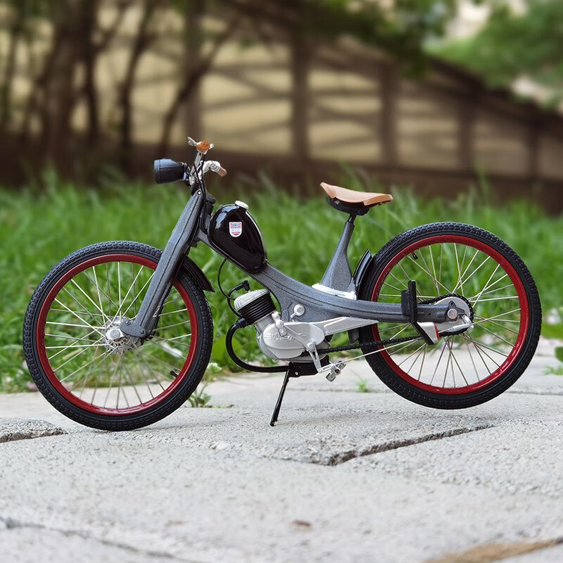 舒克 1:10 nsu quickly 急速n 奥迪经典摩托车合金模型 收 灰色