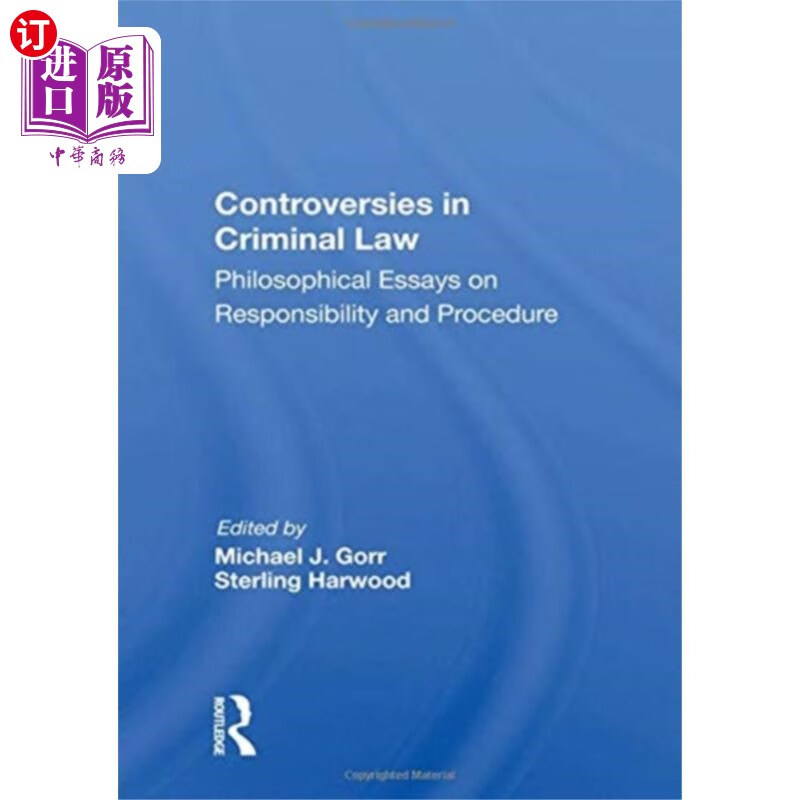 海外直订Controversies In Criminal Law 刑法上的争议