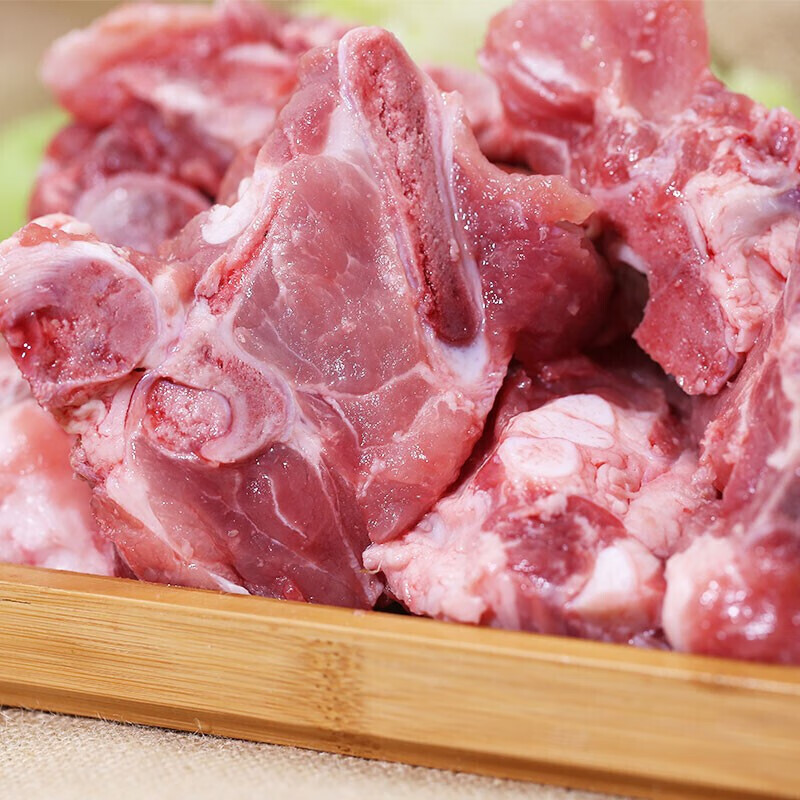 买1送3 实发4斤 黄河畔 国产黑猪肉生鲜 猪腔骨猪脊骨 烧烤食材 500g