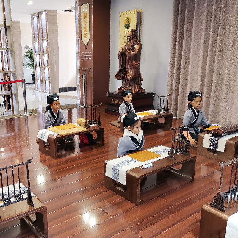 澳颜莱国学桌椅  幼儿园国学桌子书法桌仿古私塾课桌椅学生辅导培训班