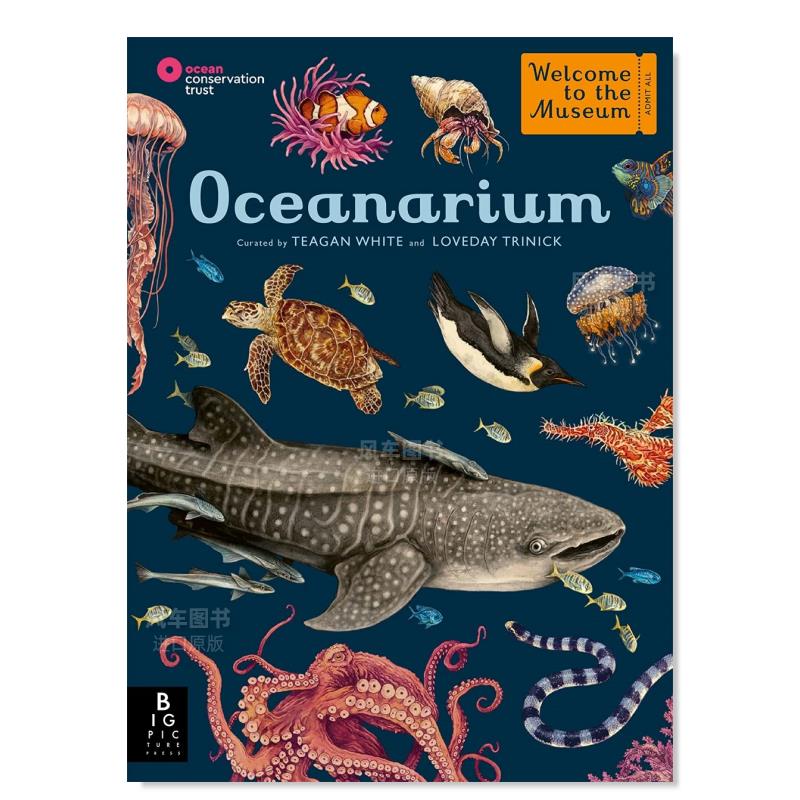 海洋馆【welcome to the museum】oceanarium英文原版绘本画册进口