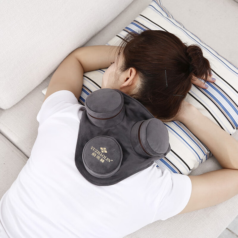 俞兆林无烟艾灸盒三联艾灸包带54粒艾柱家用护膝温灸仪器腰部腹部随身灸包纯铜罐儿童非木制竹质艾条艾柱适用