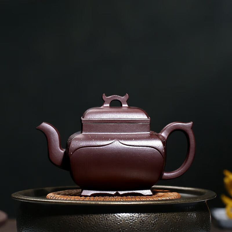 杉宝居宜兴紫砂壶周洪星纯全手工原矿紫泥泡茶壶茶具家用收藏器 四