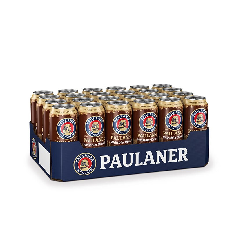 保拉纳PAULANER 柏龙 小麦浓色（黑）啤酒 500ml*24听 德国进口