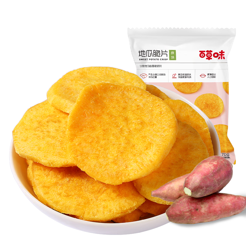 �ٲ�ζ ����Ƭ�칫��������ʳ ins�����ز�С��ʳ ԭζ�عϴ�Ƭ70g/��