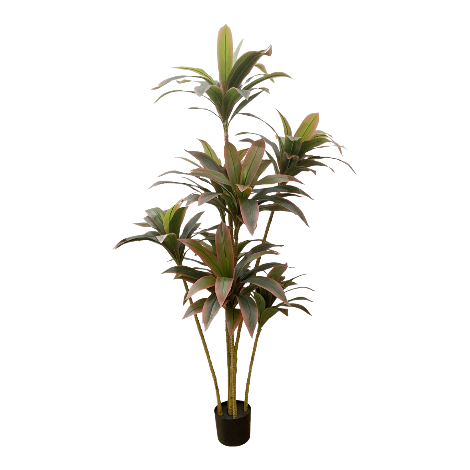 悠梵萌仿真綠植紅色巴西木假盆栽客廳大型擺件室內(nèi)仿真假植物裝飾150cm